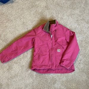 Women’s Carhartt Sherpa Lined Sandstone Canyon Jacket Zip Front